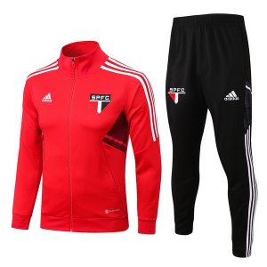 Sao Paulo Insieme Completo Rosso I Nero Giacca Lunga Zip 2022-23