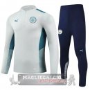 Manchester City Insieme Completo Gris Negro Giacca 2021-22