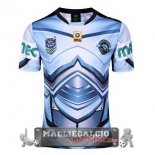 Auckland 9's Rugby Maglia Calcio Cronulla Sharks EURO 2017 Blu