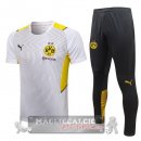 Borussia Dortmund Formazione Set Completo Maglia Calcio 2021-22 bianco giallo grigio