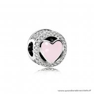 Pandora Italia San Valentino Charms Meraviglioso Amore Sdit Smalto Rosa Chiaro Cz Net