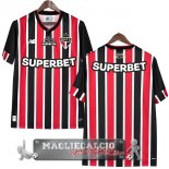 Thailandia Away Maglia Calcio São Paulo 2024-25 Rosso Nero