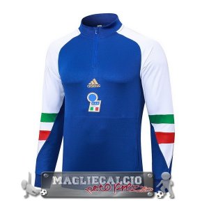 Italia Blu Bianco Felpa Da Allenamento 2023-24