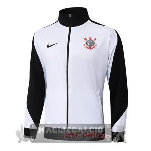 Lunga Zip Giacca Corinthians Paulista 2025 2026 Bianco Nero