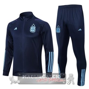 Argentina Insieme Completo Blu Navy Felpa Da Allenamento
