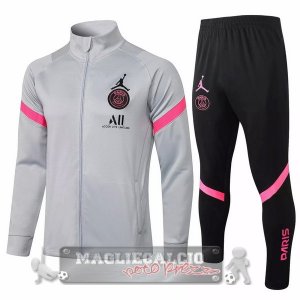 Paris Saint Germain Insieme Completo grigio nero Bambino Giacca 2021-22