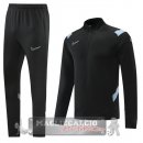 Adidas Set Completo Nero Giacca Lunga Zip 2022-23