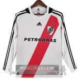Home Manica lunga Maglia Calcio River Plate Retro 2009-2010