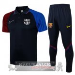 Barcelona Nero Rosso Blu Maglia Set Completo POLO 2021-22