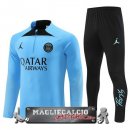 Paris Saint Germain Insieme Completo Blu Nero Felpa Da Allenamento 2023-24