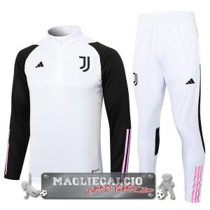 Juventus Insieme Completo Verde Blu Bambino Giacca 2023-24 Bianco I Nero Rosa