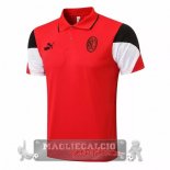 AC Milan Rosso Nero Bianco Maglia POLO 2021-22