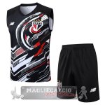 Set Completo Maglia Senza Maniche Formazione Sao Paulo 2025 2026 Nero Rosso