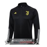 Juventus Nero Bianco Giallo Giacca Lunga Zip 2023-24