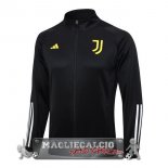 Juventus Nero Bianco Giallo Giacca Lunga Zip 2023-24