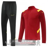 Puma Set Completo Nero Rosso Giacca Lunga Zip 2022-23