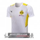 Borussia Dortmund Formazione Maglia Calcio 2021-22 Bianco