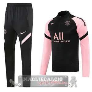 Paris Saint Germain Insieme Completo Nero Rosa Giacca 2022-23