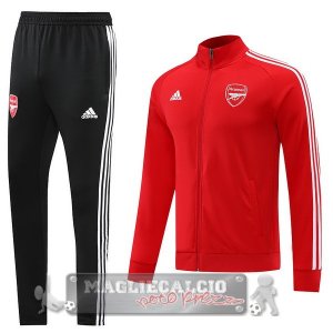 Arsenal Insieme Completo Nero Rosso Giacca 2022-23