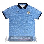 Manchester City Blu Maglia POLO 2020-21