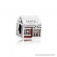 Pandora Italia Vacanze Charms Babbo'S Casa Charm Bianca Traslucido Rosso Smalto Net