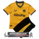Wolves Set Completo Bambino Maglia Calcio Home 2023-24