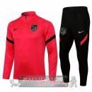Atletico Madrid Insieme Completo Rosso Nero Giacca 2021-22