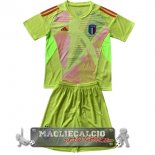 Italia Set Completo Bambino Maglia Calcio Portero 2024 Amarillo