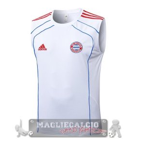 Formazione Senza Maniche Maglia Bayern Monaco 2025 2026 Bianco Blu