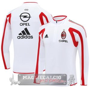 Felpa Allenamento Formazione AC Milan 2005 2006 Bianco