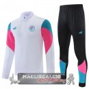 Manchester City Insieme Completo Bianco Rosa Verde Chaqueta Con Capucha 2021-22