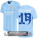 NO.19 J. Alvarez Tailandia Home Maglia Calcio Manchester City 2023-24