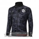 Lunga Zip Giacca Corinthians Paulista 2025 2026 Grigio Nero
