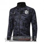 Lunga Zip Giacca Corinthians Paulista 2025 2026 Grigio Nero