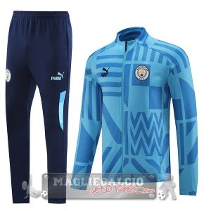 Manchester City Insieme Completo Blu Giacca 2022-23