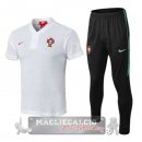 Portogallo Bianco Maglia Set Completo POLO 2018