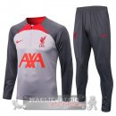 Liverpool Insieme Completo Grigio Rosso Giacca 2022-23