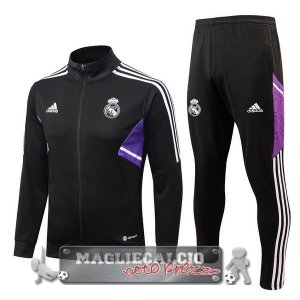 Real Madrid Insieme Completo Nero I Purpureo Giacca 2022-23