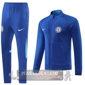 Chelsea Insieme Completo Blu Felpa Cappuccio 2022-23