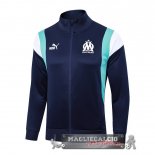 Marseille Blu Navy Bianco Giacca Lunga Zip 2023-24