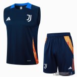 Formazione Senza Maniche Set Completo Juventus 2024 2025 Blu Navy