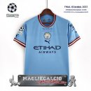 Tailandia Home Champions League Finales Maglia Calcio Manchester City 2022-23