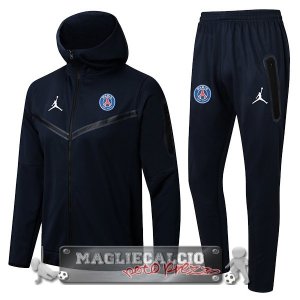 Paris Saint Germain Insieme Completo Blu Navy Giacca Felpa Cappuccio 2022-23
