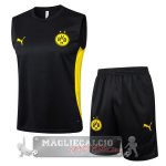 Set Completo Maglia Formazione Senza Maniche Borussia Dortmund 2024 2025 Nero Giallo Set Completo Maglia Formazione Senza Maniche Borussia Dortmund 2024 2025 Nero Giallo