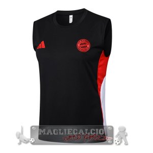 Formazione Senza Maniche Maglia Bayern Monaco 2025 2026 Nero Rosso