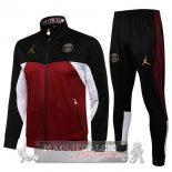 Paris Saint Germain Insieme Completo I borgogna nero Bambino Giacca Con Capucha 2021-22