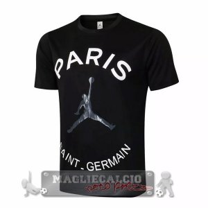 Paris Saint Germain Formazione Maglia Calcio 2021-22 Nero Bianco