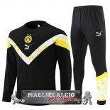 Borussia Dortmund Insieme Completo Nero Giallo Bambino Felpa Da Allenamento 2022-23