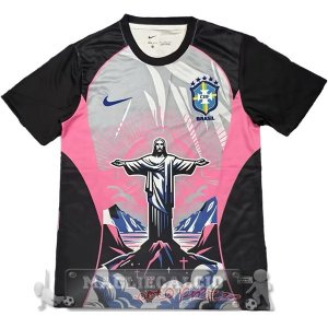 Thailandia Speciale Maglia Brasile 2026 Nero Grigio Rosa