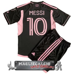 Inter Miami Set Completo Bambino NO.10 Messi Maglia Calcio Away 2023-2024